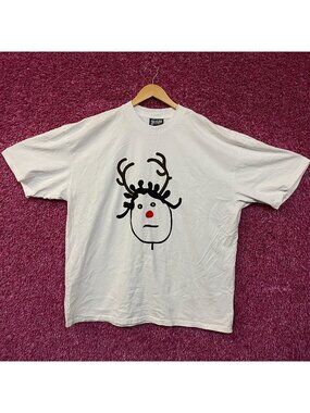 Rihanna R20 "Rhenna" Holiday Doodle 20th Anniversary Graphic T-Shirt XL